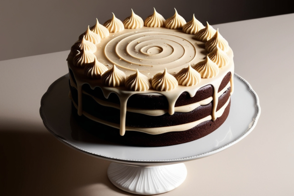 Chocolate Cake with Vanilla Icing