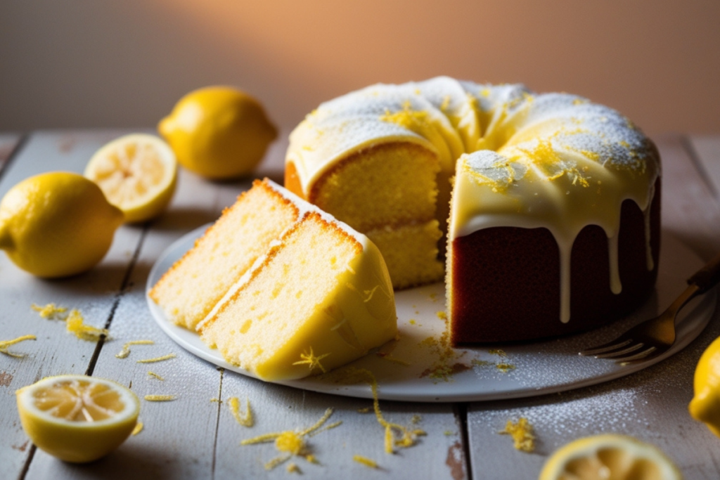 How do you add lemon flavor to cake