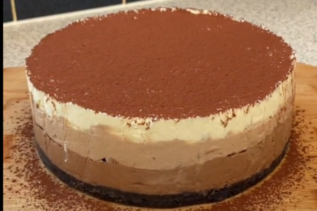 Triple Chocolate Mousse Cake